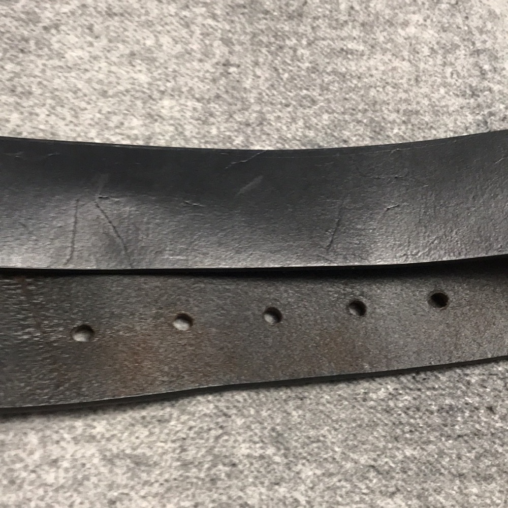 Vintage Harley-Davidson Leather Belt with Solid Brass Buckle - Picture 9 of 14